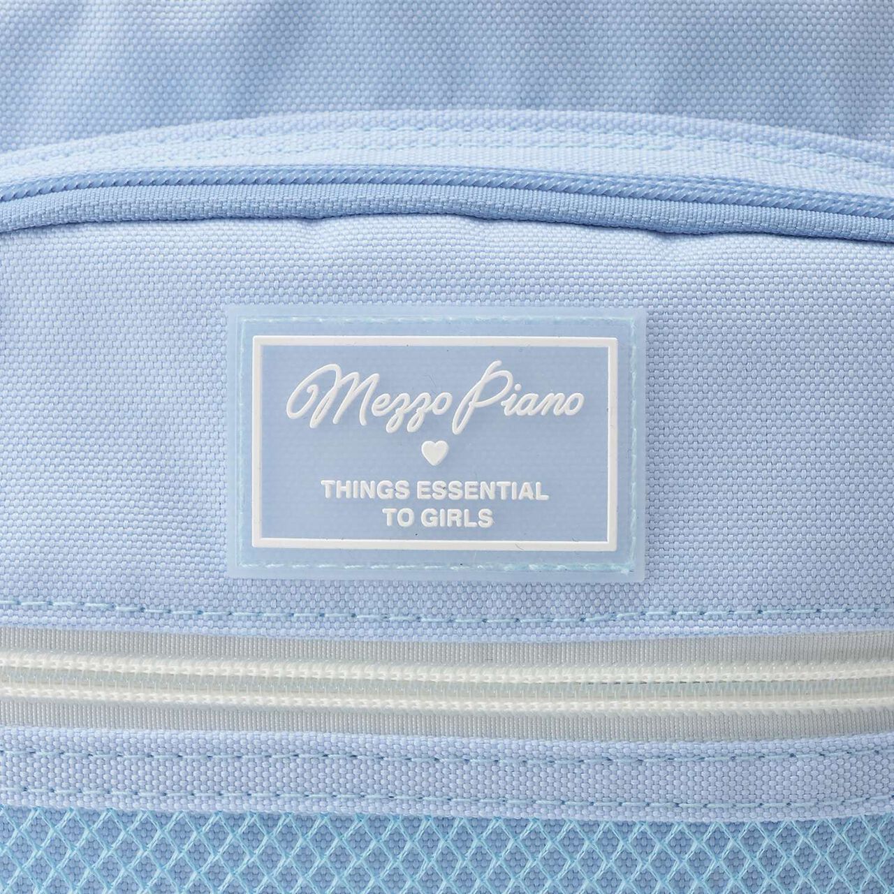 [Water-Repellent] Clear Pocket Backpack with Charm, 20L,Light blue, large image number 3