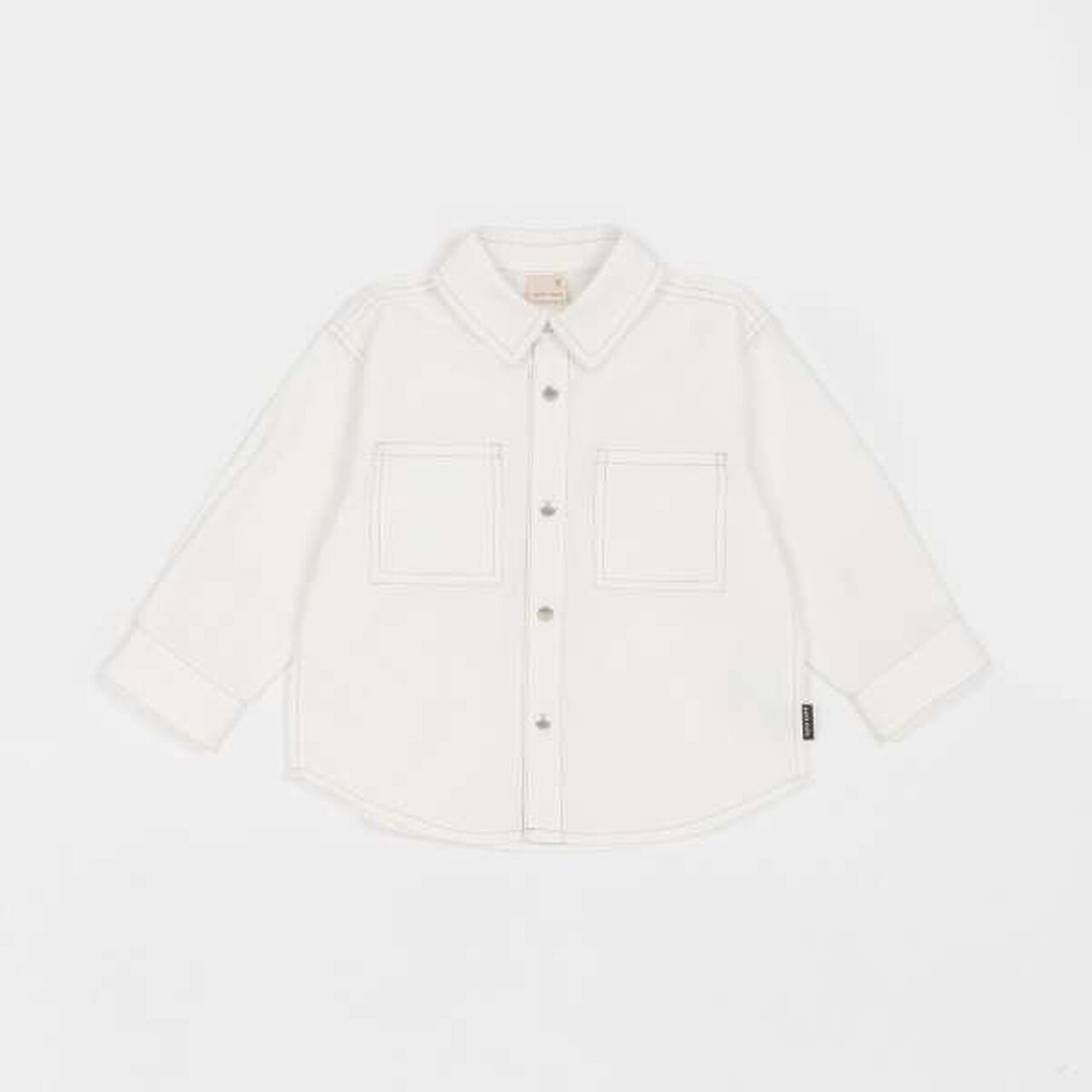 Denim Twill Long-Sleeve Shirt,Blue, large image number 12
