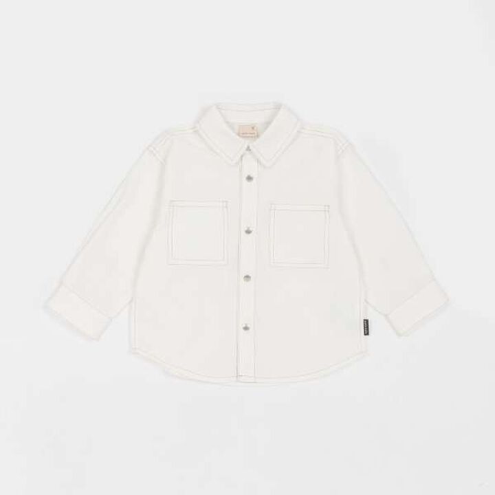Denim Twill Long-Sleeve Shirt,Blue, medium image number 12