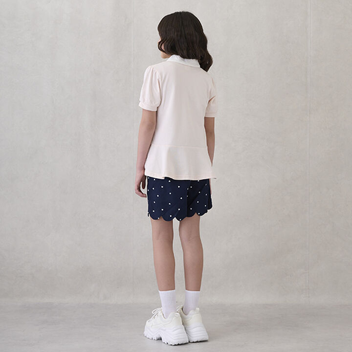 [Link] Scallop Trim Shorts,Navy, medium image number 7