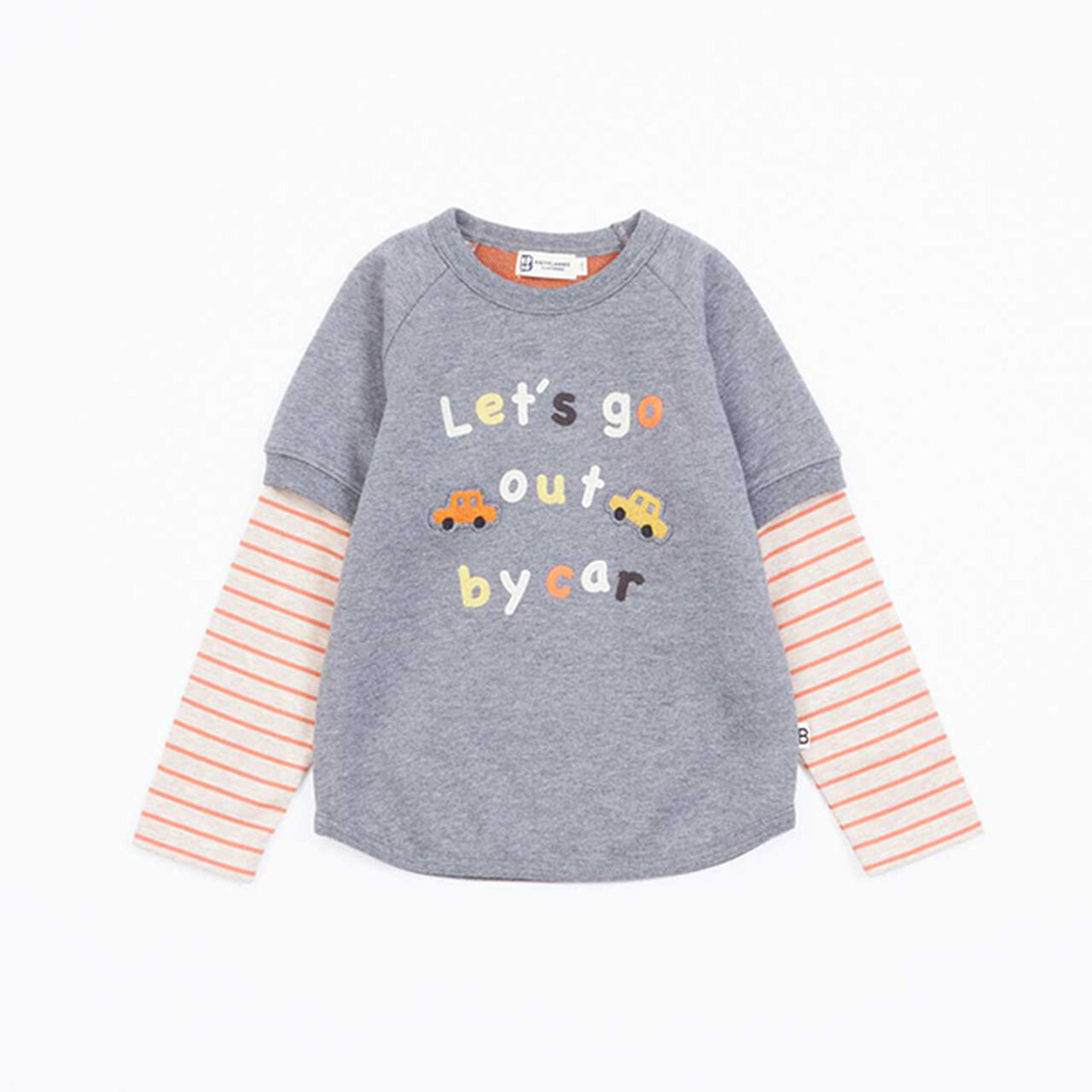 KPBOY Car Motif Fleece Sweatshirt (0 to 0),Navy, large image number 2