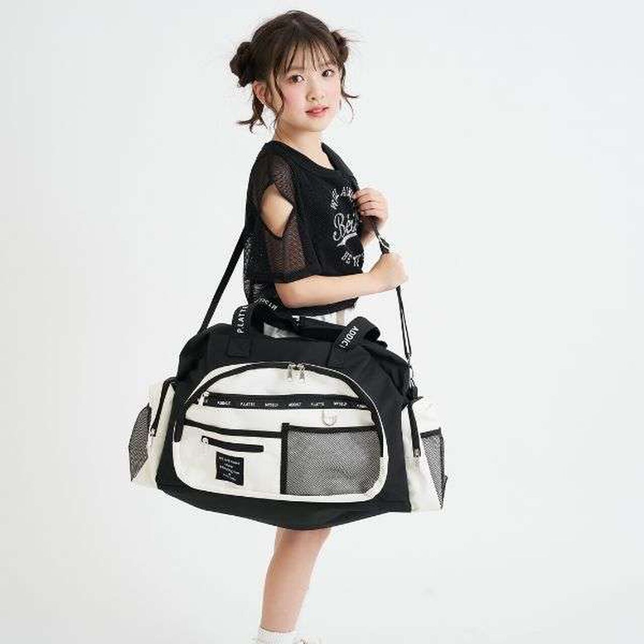 Classic Boston Bag,White, large image number 0