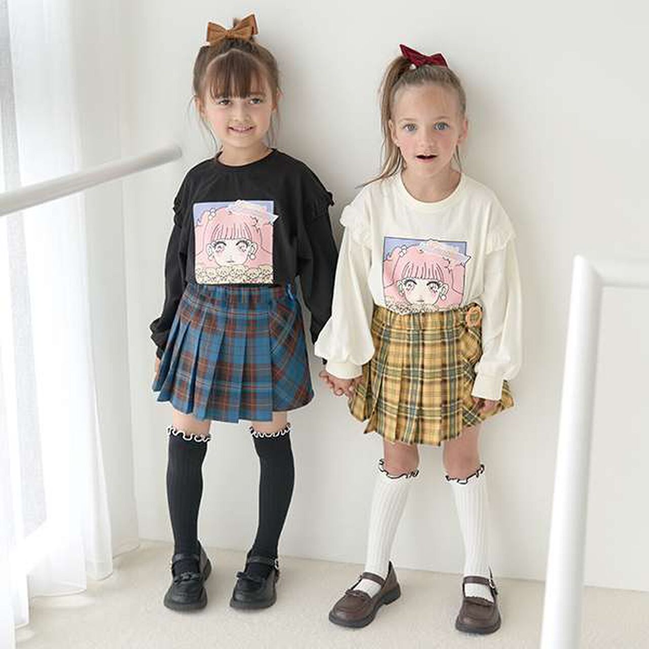 Non-Deforming Girls' Frill Big T-Shirt,Mint, large image number 7