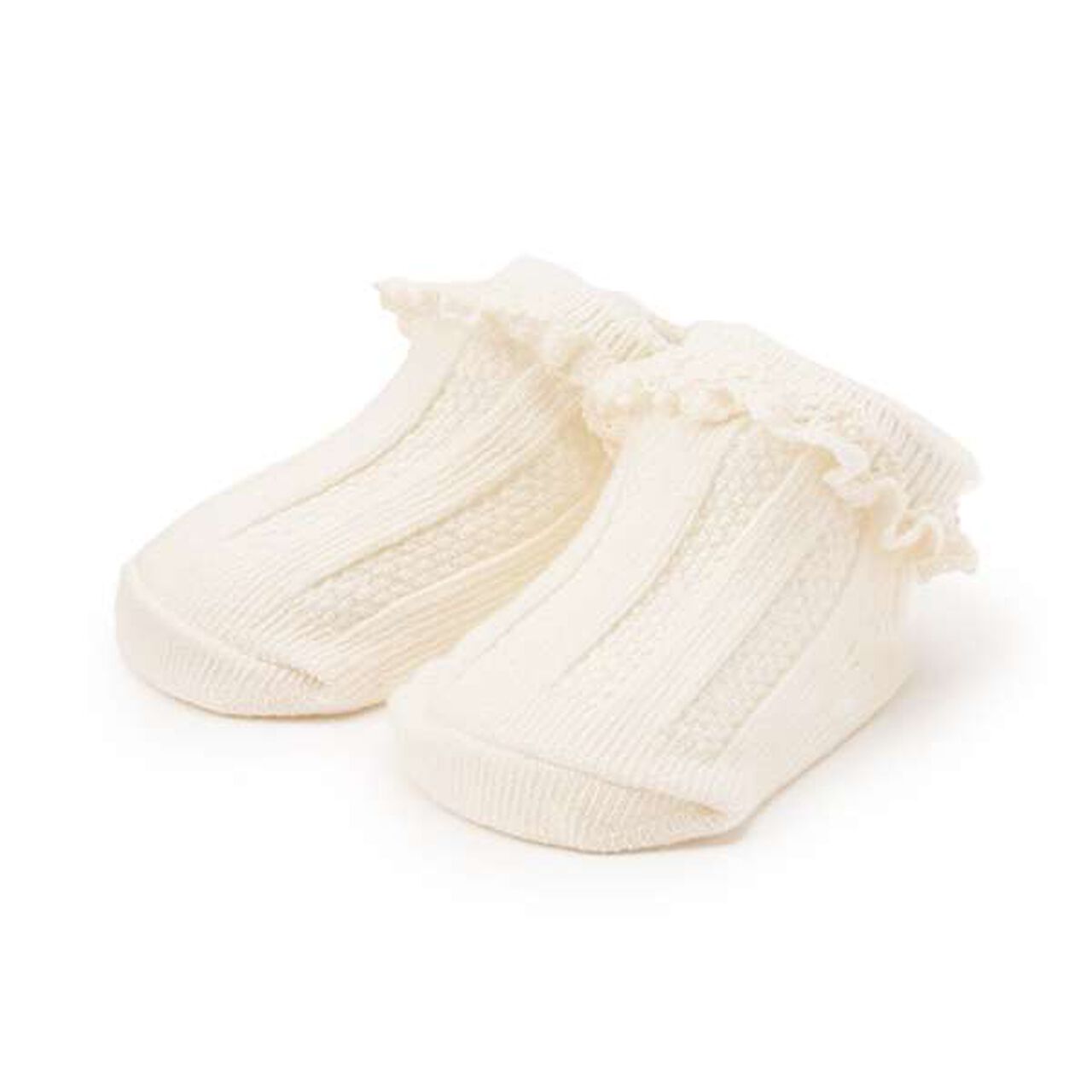 Lace Cup Socks,Blue gray, large image number 7