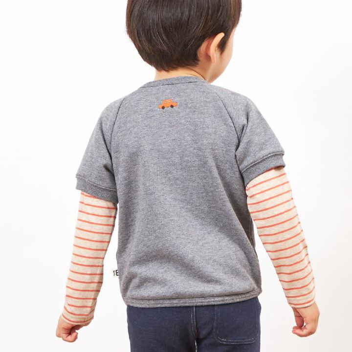 KPBOY Car Motif Fleece Sweatshirt (0 to 0),Navy, medium image number 16