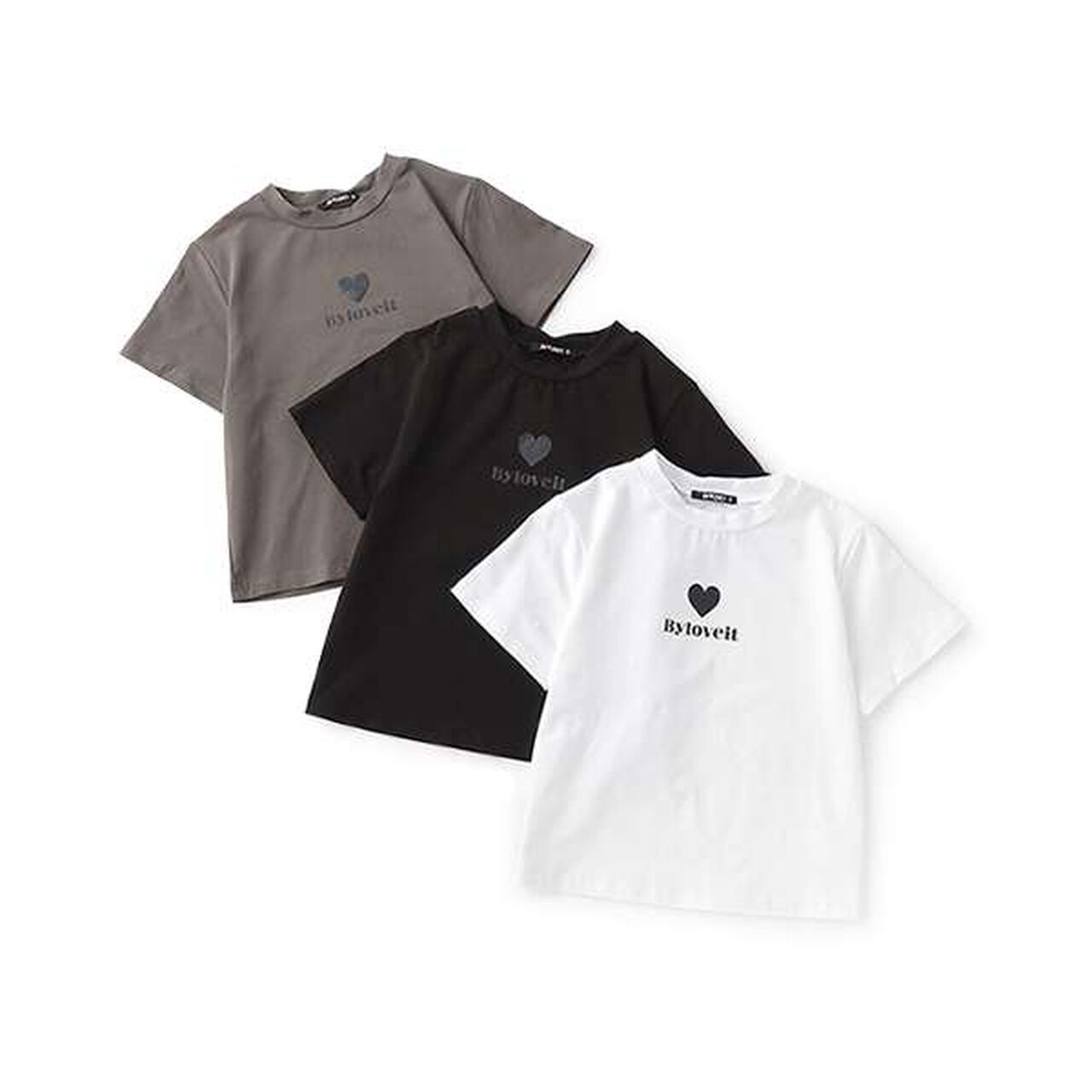 [Web Exclusive] Heart T-Shirt,Charcoal gray, large image number 7