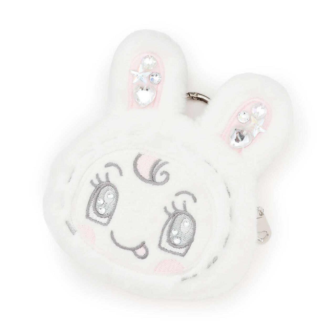 White Berry-chan Fluffy Sparkle Pouch,Pink, large image number 6