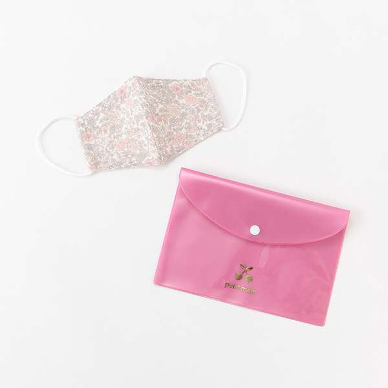 Antibacterial Deodorant All-Over Pattern Mask with Case,Yellow green, large image number 9