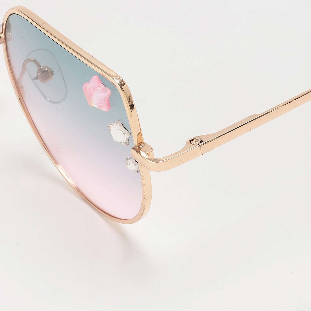 Star-Embellished Fashion Glasses,Green, large image number 3