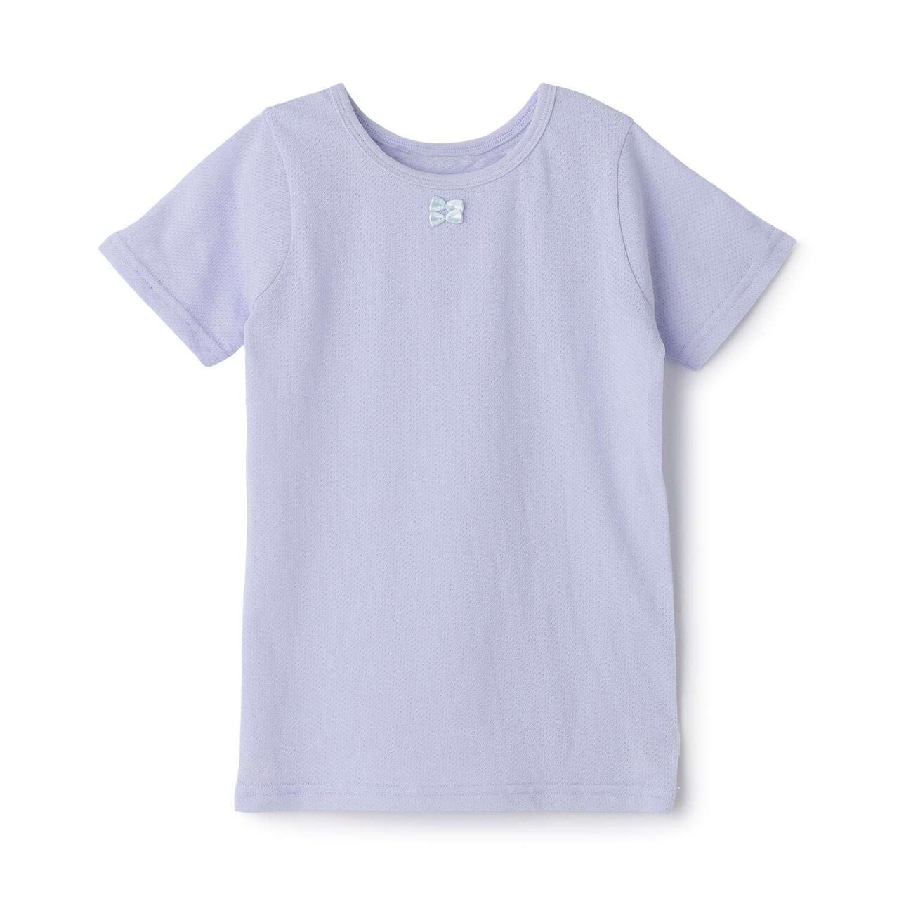 [Smooth Mesh] Short-Sleeve Inner Wear,Blue gray, large image number 0