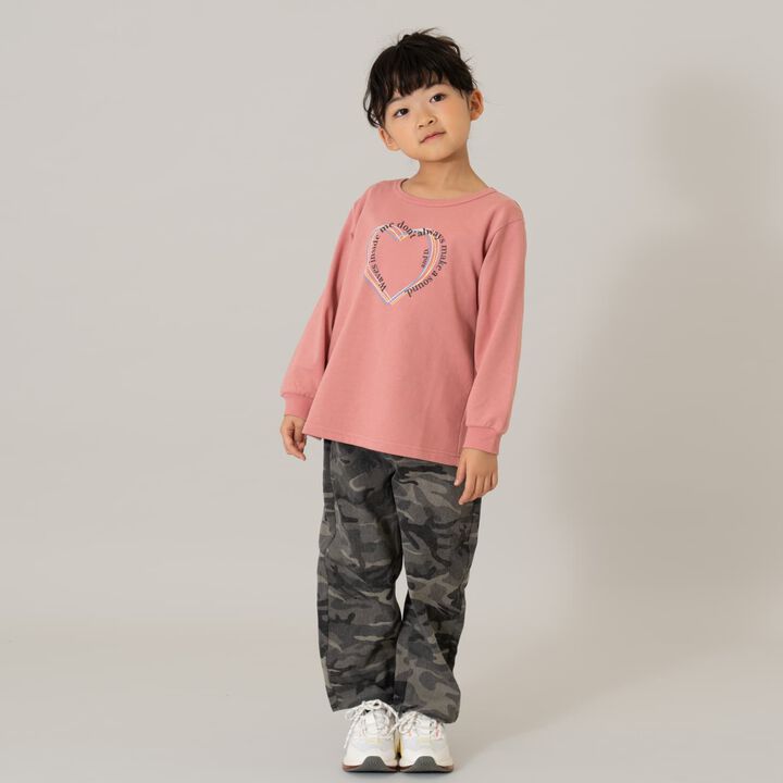 Sweatshirt Print A-Line Pullover,Navy, medium image number 1