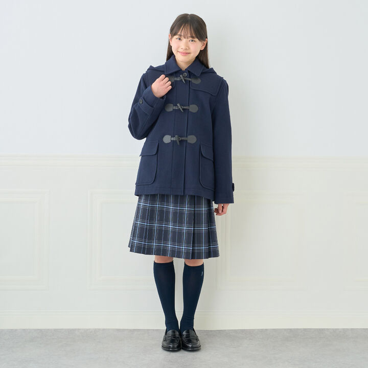 [Lightweight Quilted Lining] Mid-Length Duffle Coat,Navy, medium image number 3
