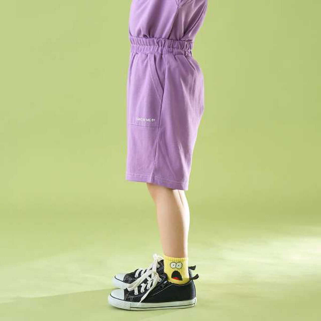 [Coordinatable Setup] [Kaiteki Tenjiku] Contrast Stitching 5-Length Pants,Deep blue, large image number 23