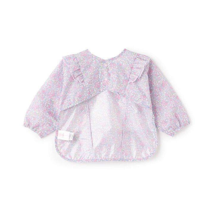 Little Flower Pattern Dining Smock,Pink, medium image number 2