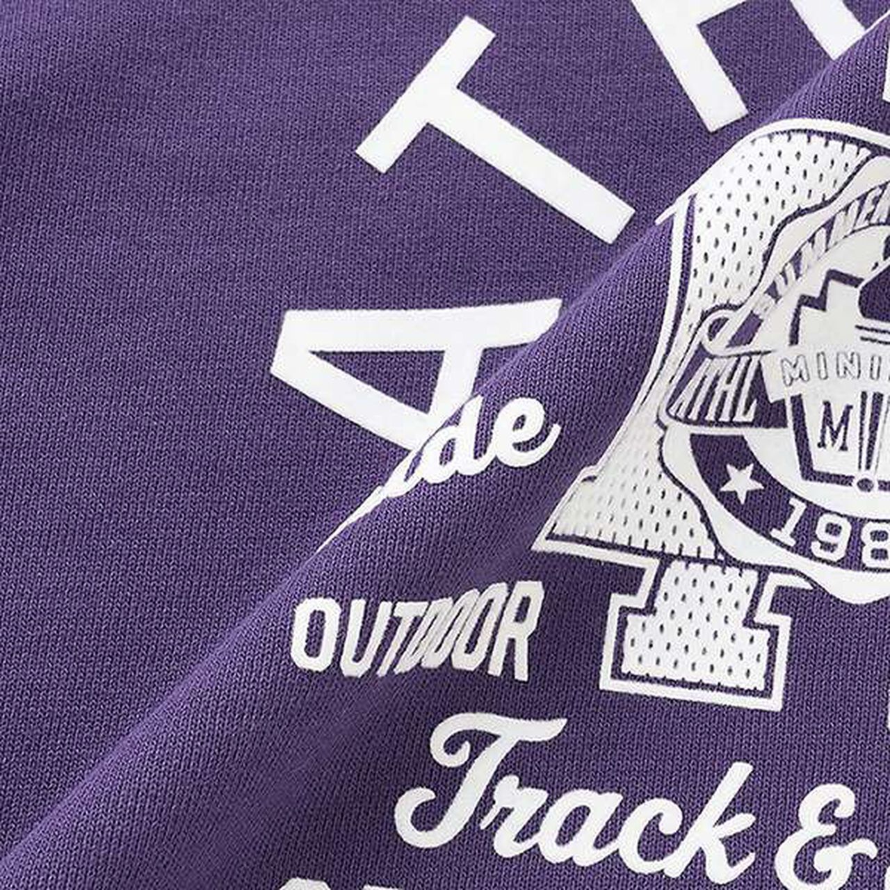 Color-Blocked Fleece Print Pullover,Off white, large image number 12