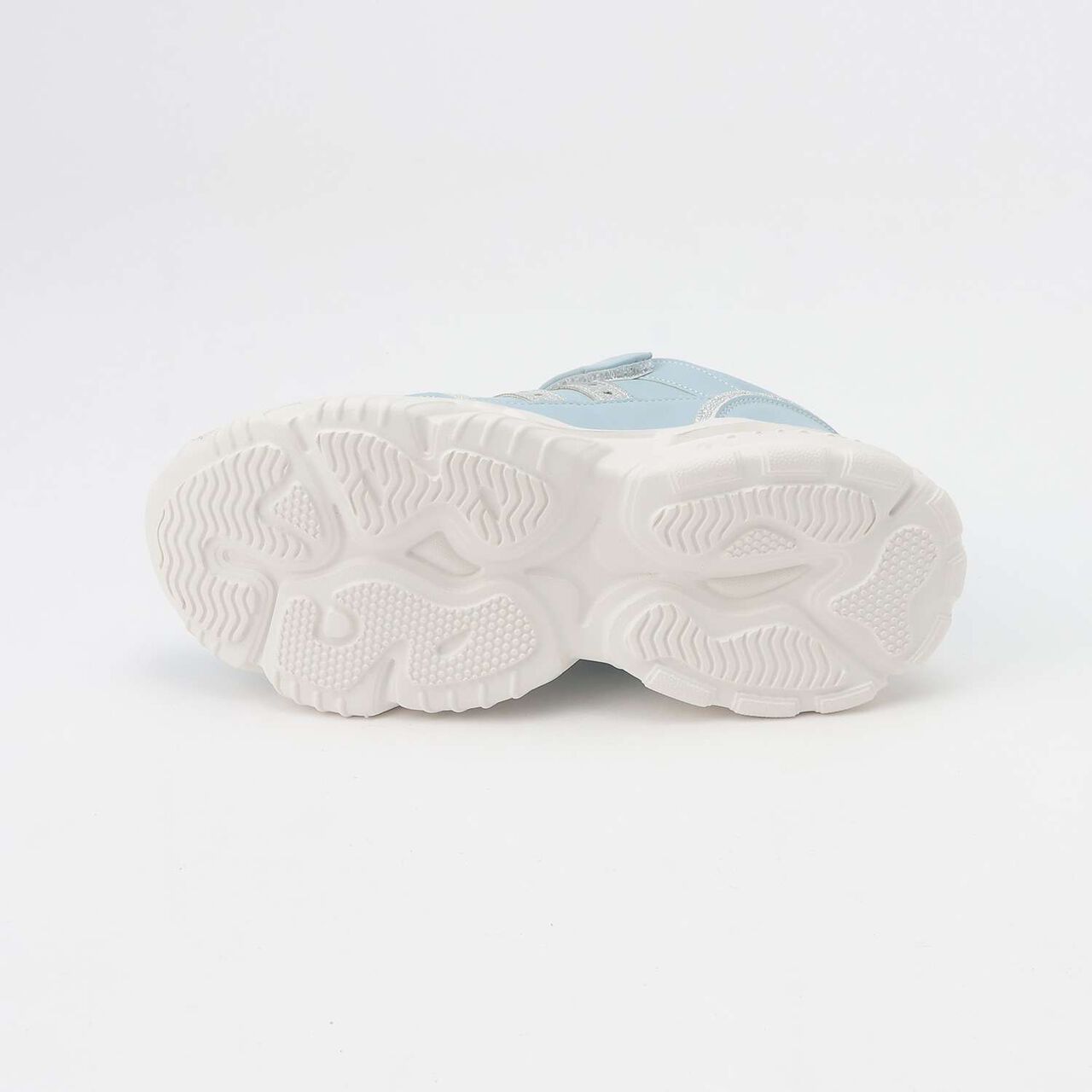 Charm-Attached Velcro Sneakers,Sax blue, large image number 4