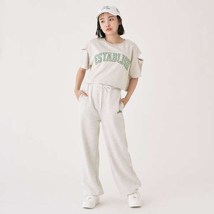 Drawstring Sweatpants,Smoke white, medium image number 6