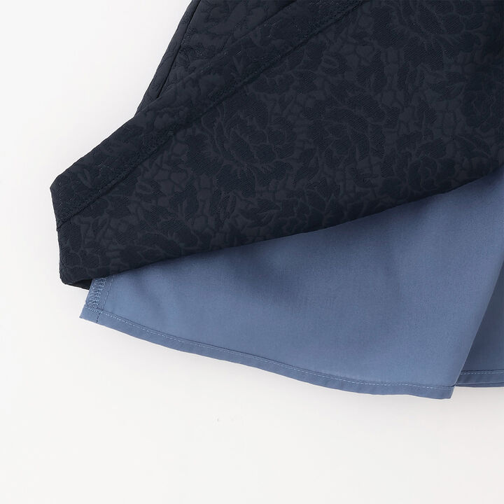 Semi-Formal Jacquard Panel One-Piece Dress,Light pink, medium image number 7