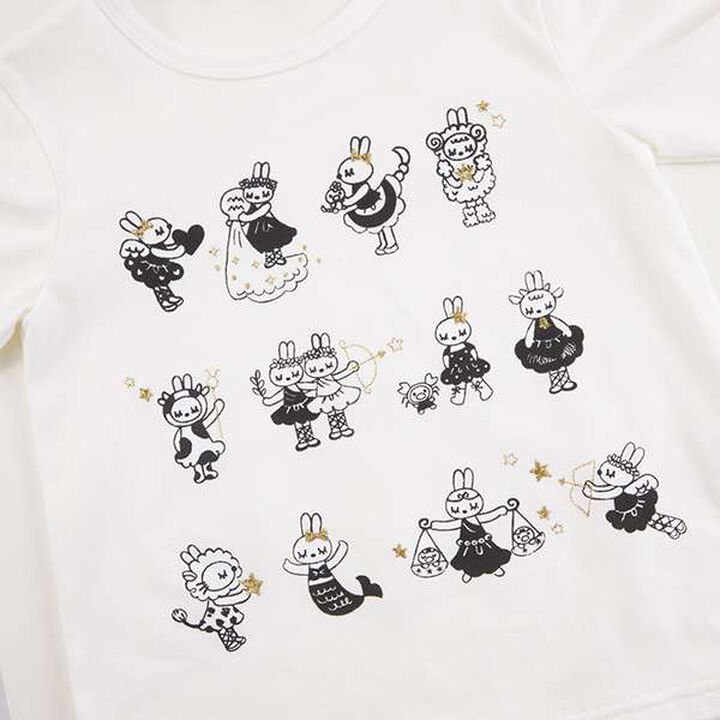 KP Zodiac Print Long-Sleeve T-Shirt (80-150),Off white, medium image number 6