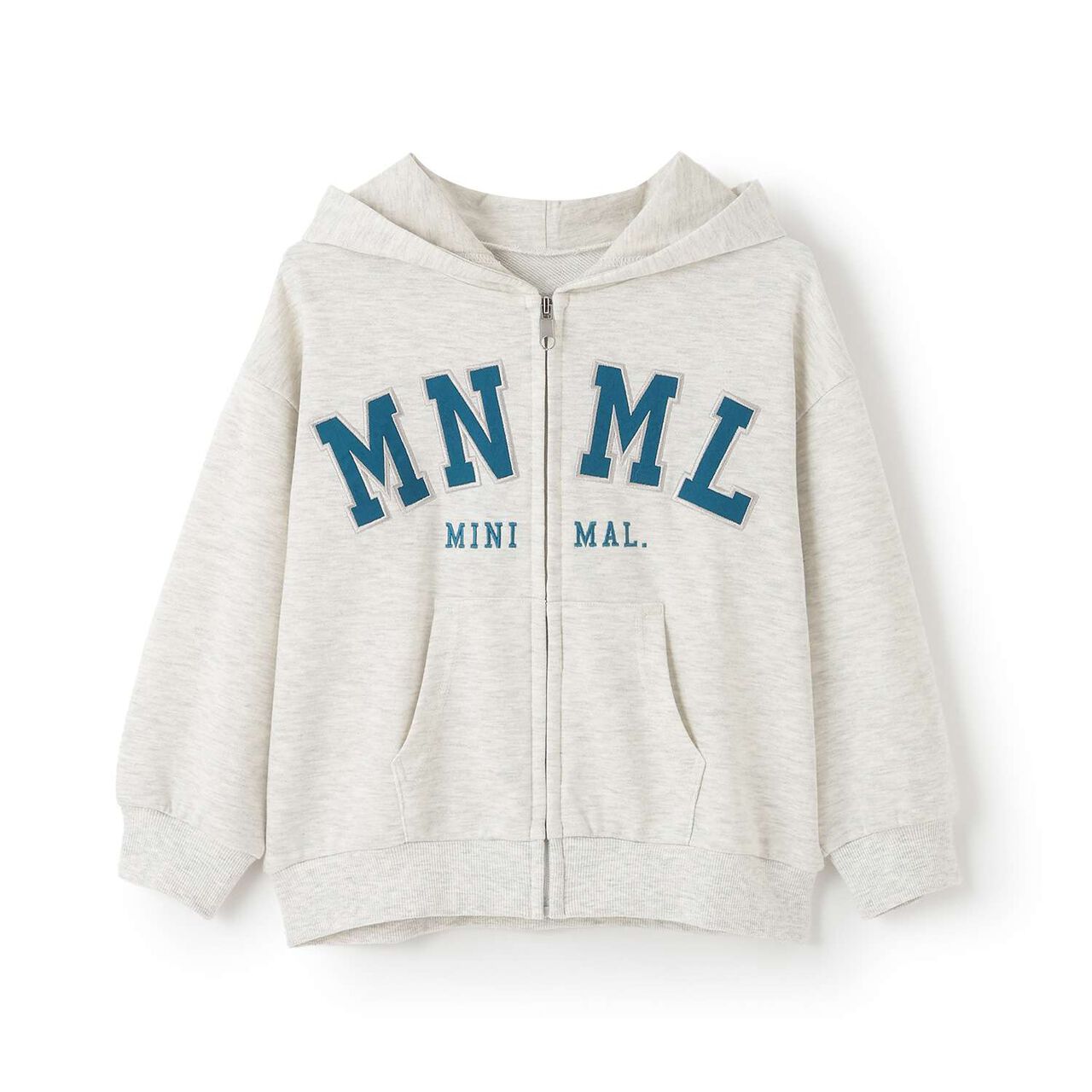 Quick-Dry Logo Zip Parka [Sarasara Plus],Top gray, large image number 9