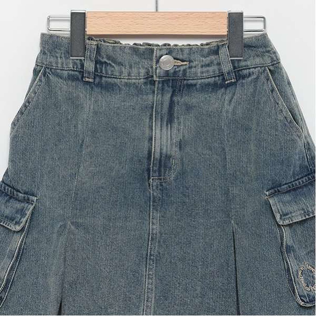 LTXC - Belted Cargo Box Skirt Shorts,Black, large image number 12
