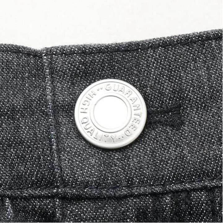 Denim Tuck Skirt,Charcoal gray, medium image number 7