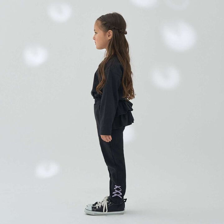 Tomo Pants Back Frill Hem Ribbon Pants,Light gray, medium image number 29