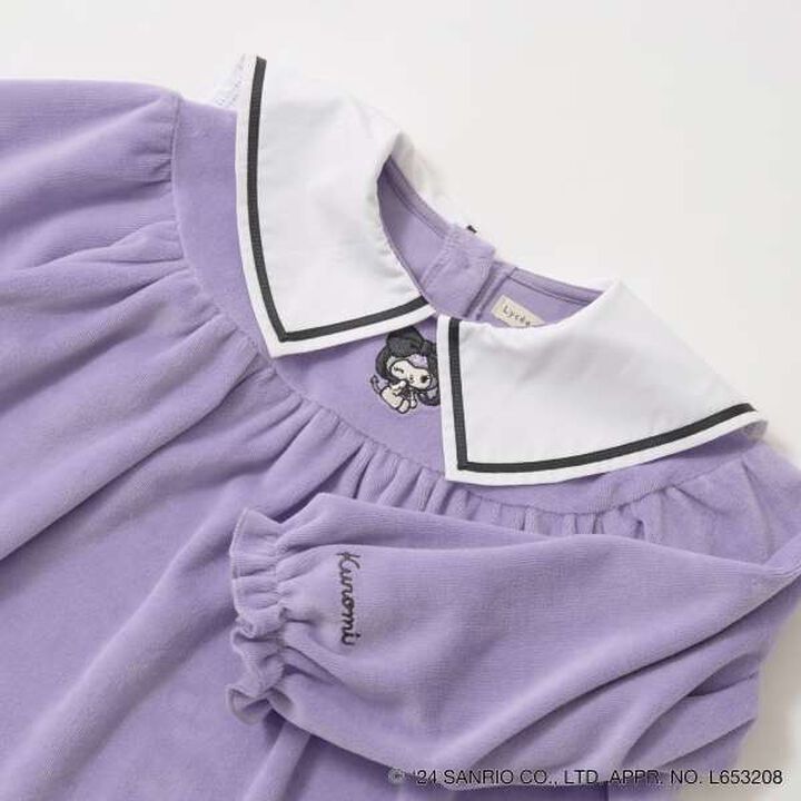 Sanrio Kuromi Collar One-Piece Dress,Lavender, medium image number 14