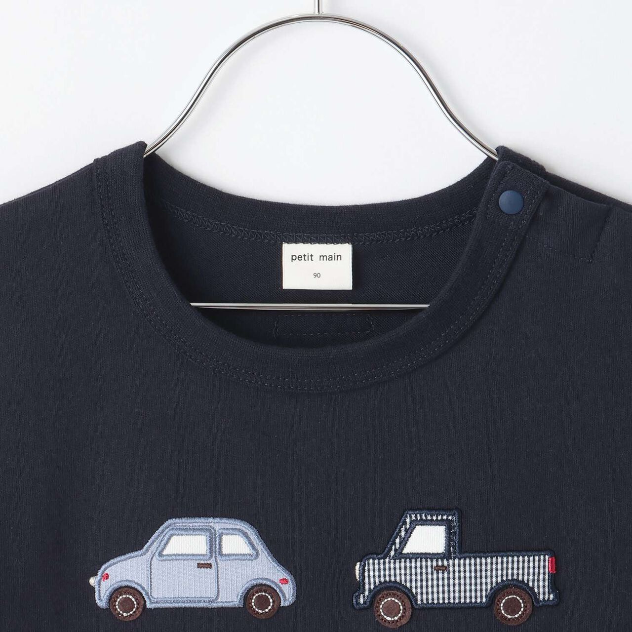 [連結款] 帆船/汽車貼布刺繡短袖T恤,翡翠綠, large image number 2