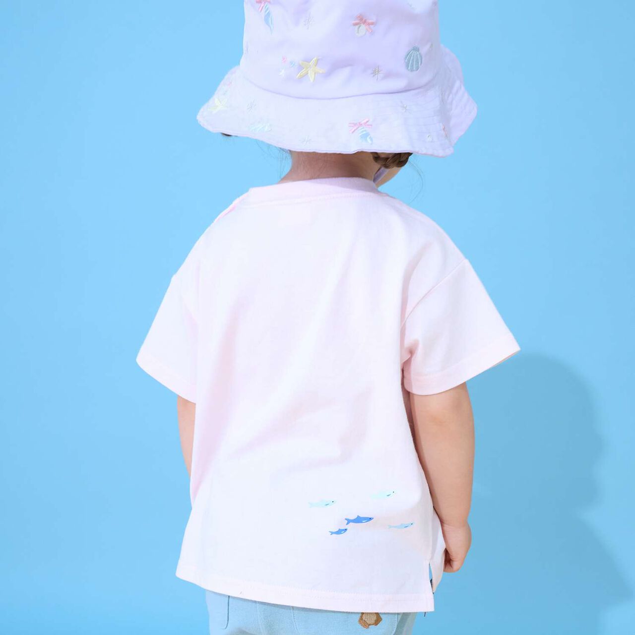 [Cool Touch] Sea Creature Appliqu&eacute; Short Sleeve T-Shirt,Off white, large image number 2