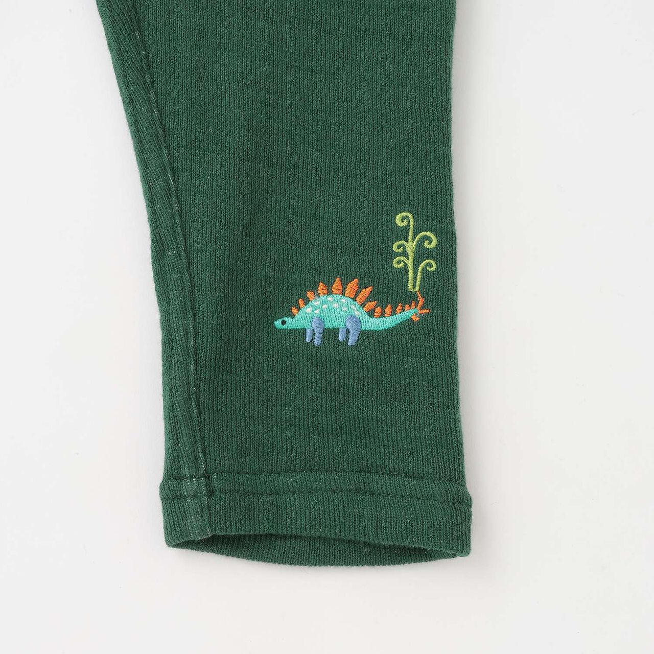 [Popular Item Restocked] [Not Available at Physical Stores] Dinosaur Long-Length Straight Pants,Deep green, large image number 5