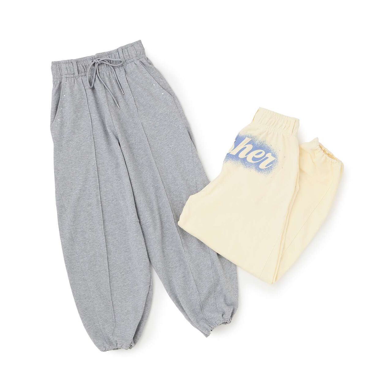 [LTXC/100% Cotton] Back Logo Curve Sweatpants,Top gray, large image number 14