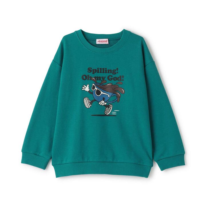 OMG Print Pullover,Blue green, medium image number 11