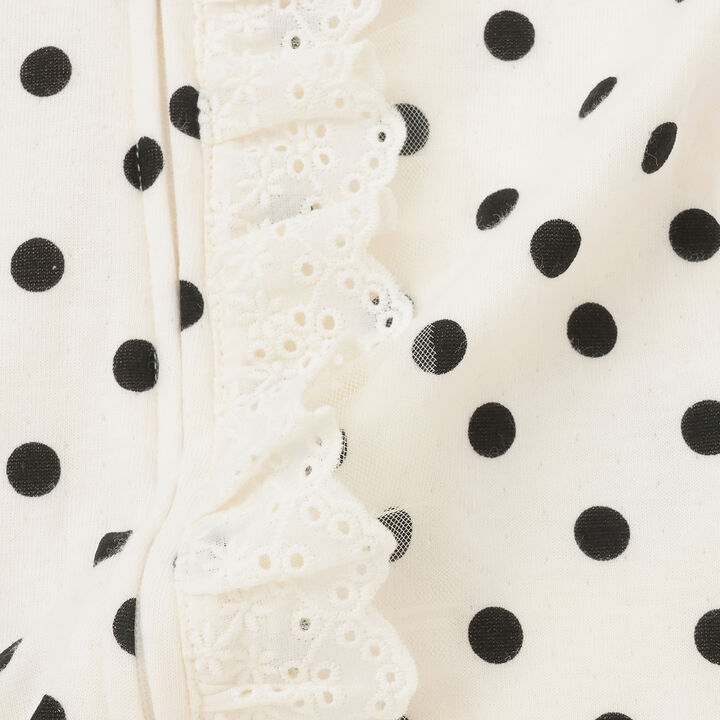 Lace Frill Coverall,Yellow, medium image number 5