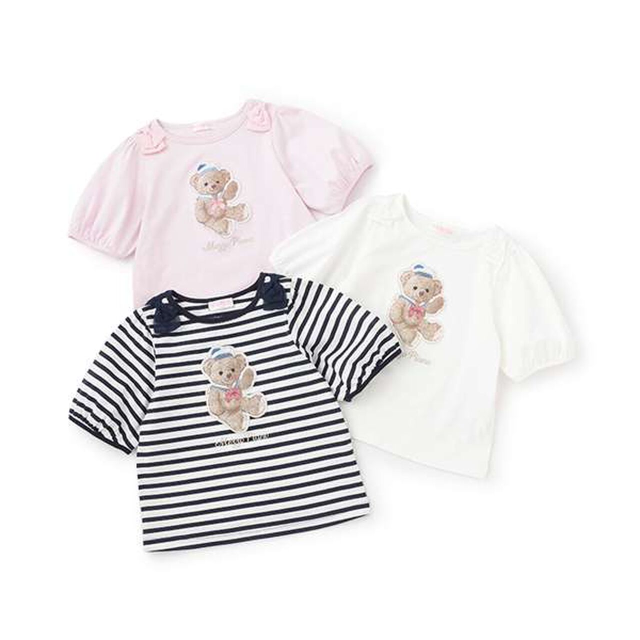 Marine Bear 5-Minute Sleeve T-Shirt,Lilac, large image number 8