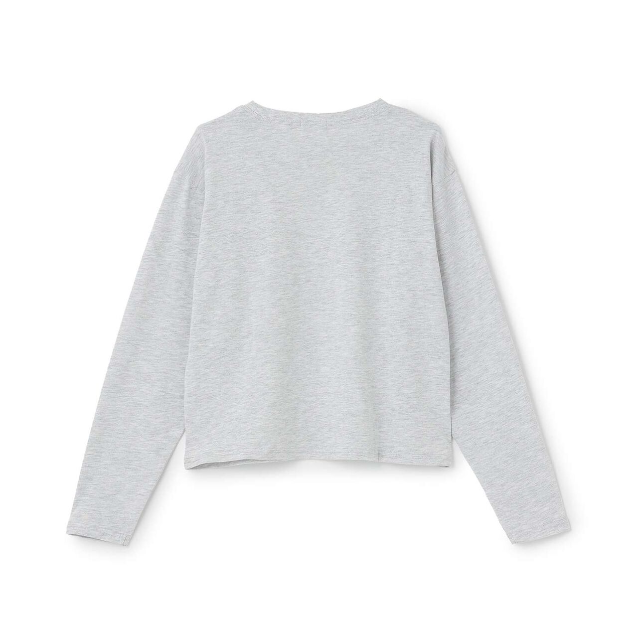 [100% Cotton] College Long Sleeve T-Shirt,Off white, large image number 1