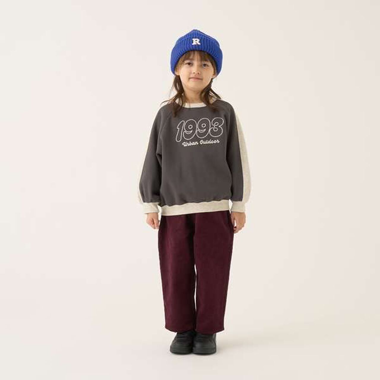 Pilling-Resist Bi-Color Raglan Fleece Sweatshirt,Brown, large image number 4