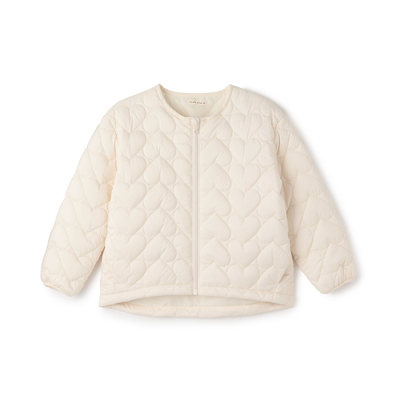[Light and Fluffy] Heart Quilted Puff Jacket with Storage Pouch,Blue gray, large image number 16