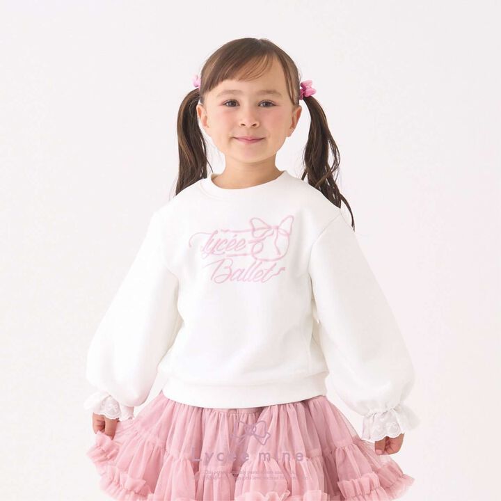 [Lycee Mine Ballet Series] Cuff Lace Sweatshirt,, medium