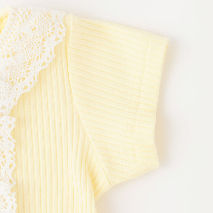 Color-Block Lace Coverall,Ivory, medium image number 3