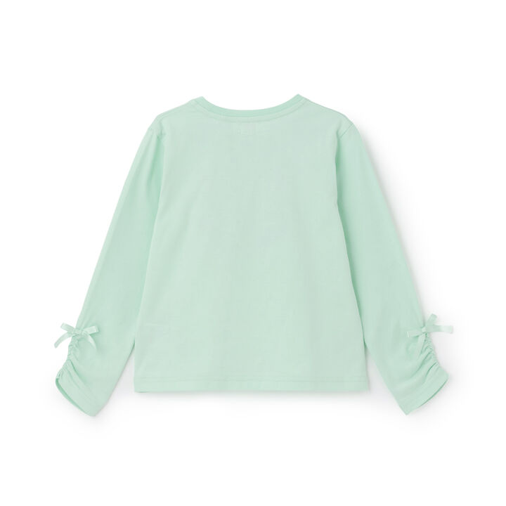 Strawberry Cherry Appliqu&eacute; Long-Sleeve T-Shirt,Light pink, medium image number 1