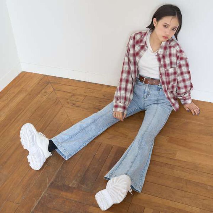 Checkered Shirt with Inner Lining,Black, medium image number 2