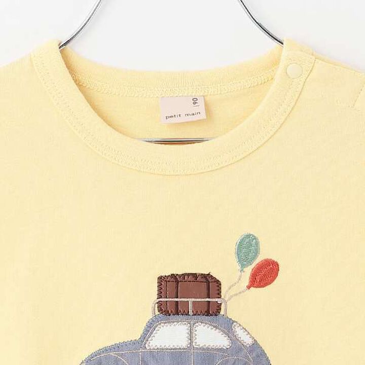 Appliqu&eacute; Car Pony Short Sleeve T-Shirt,Smoke white, medium image number 5