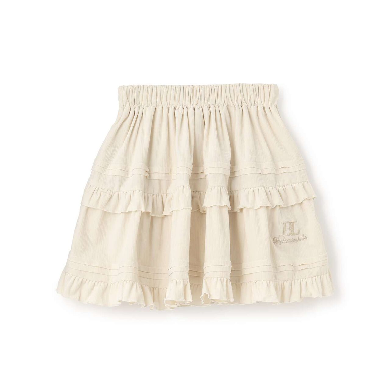 Calla Crepe Tiered Skirt,Black, large image number 9