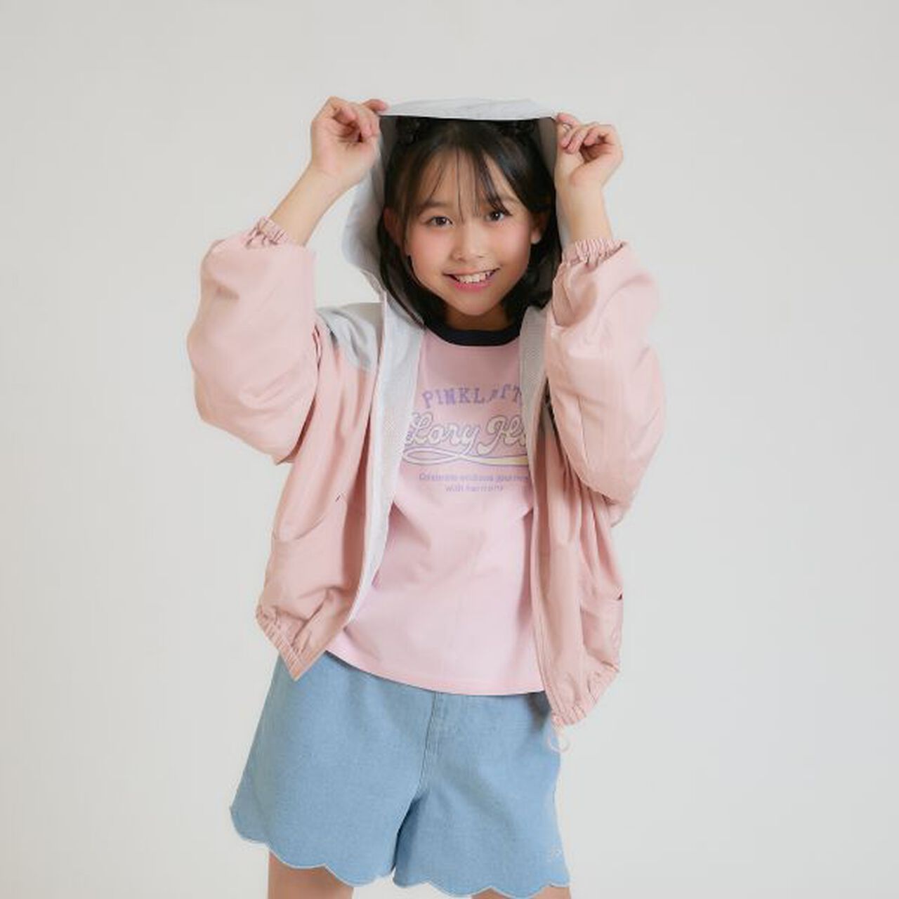 [別注] 連帽撞色布章短夾克,黑色, large image number 17