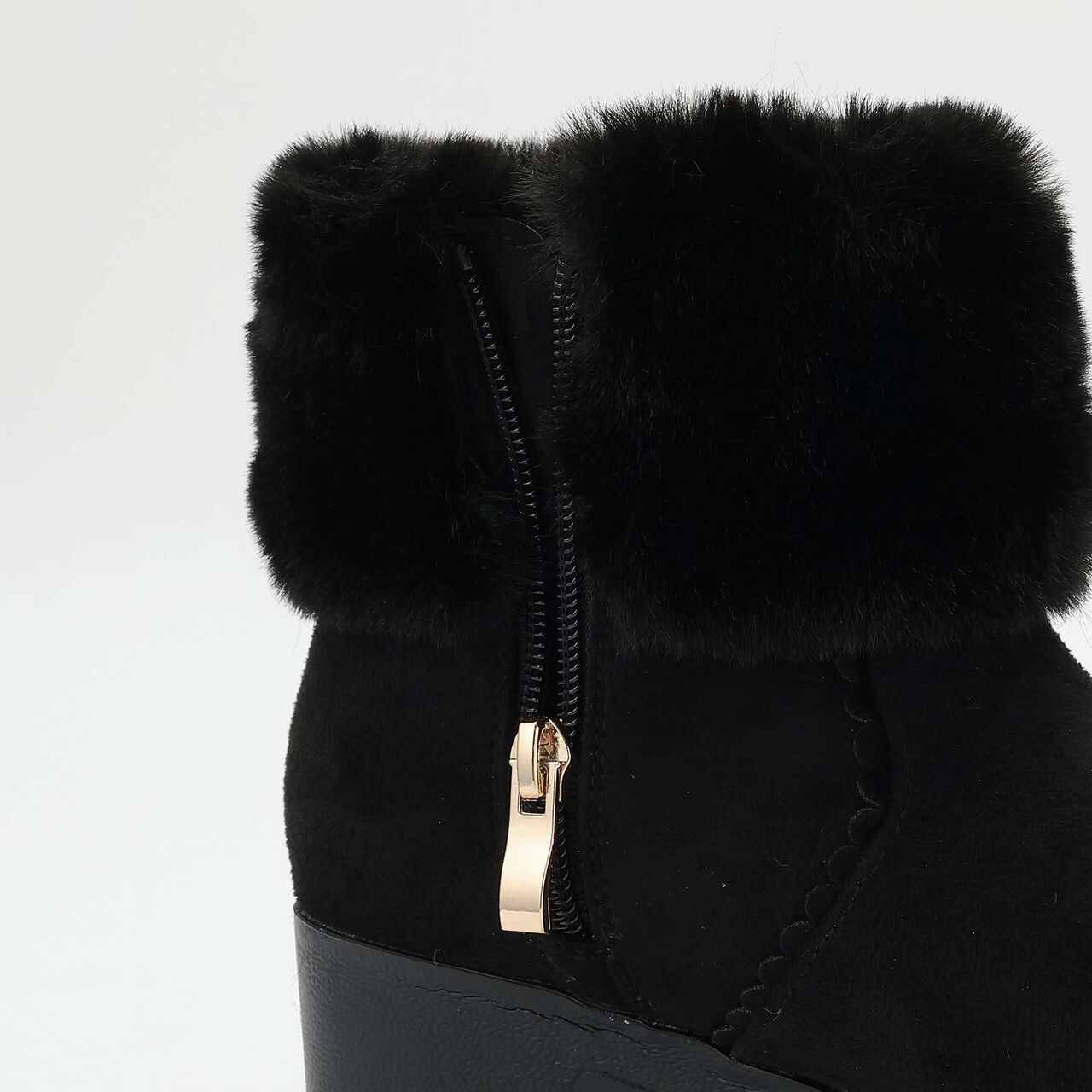 Short Boots with Pearl Accent,Beige, large image number 8