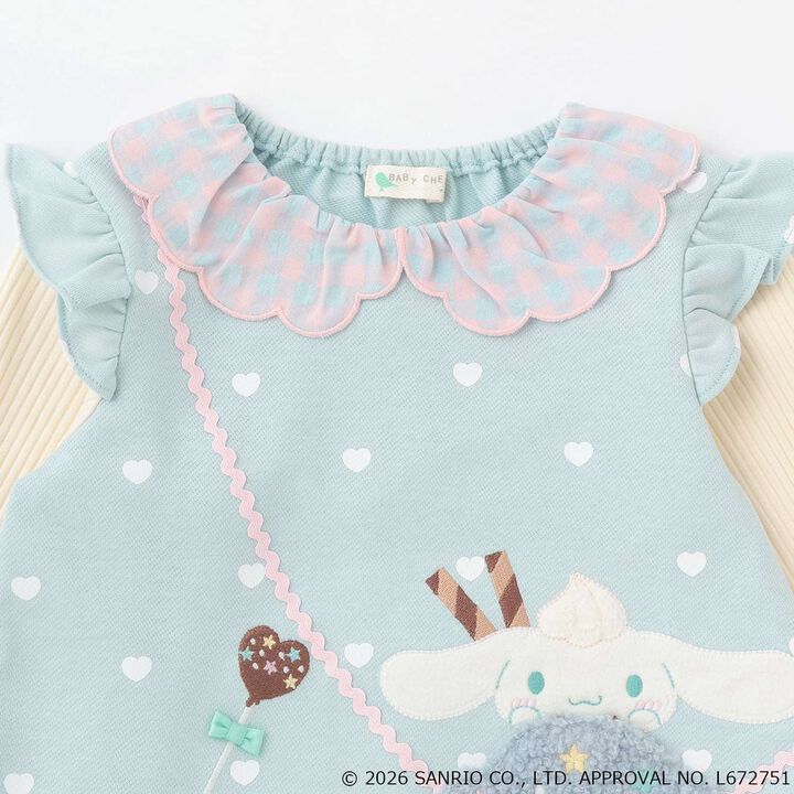 [Cinnamoroll/Kuromi] Peplum Tunic,Blue, medium image number 7