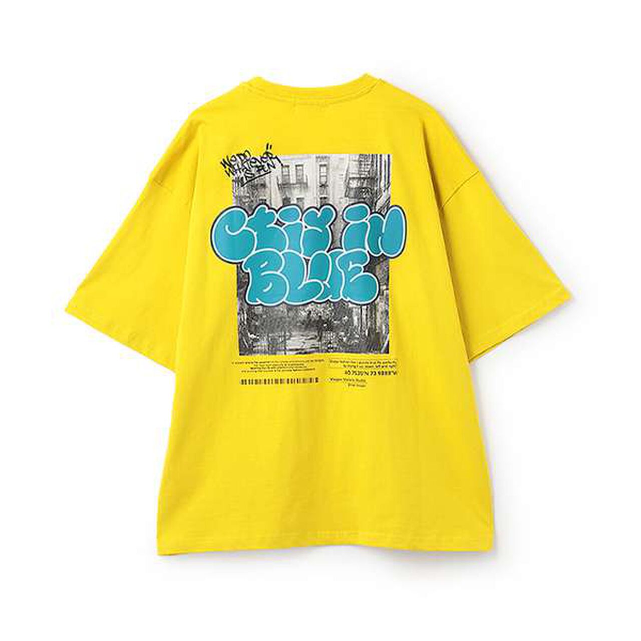 Photography Logo Foam Print Big Short Sleeve T-Shirt,Black, large image number 1