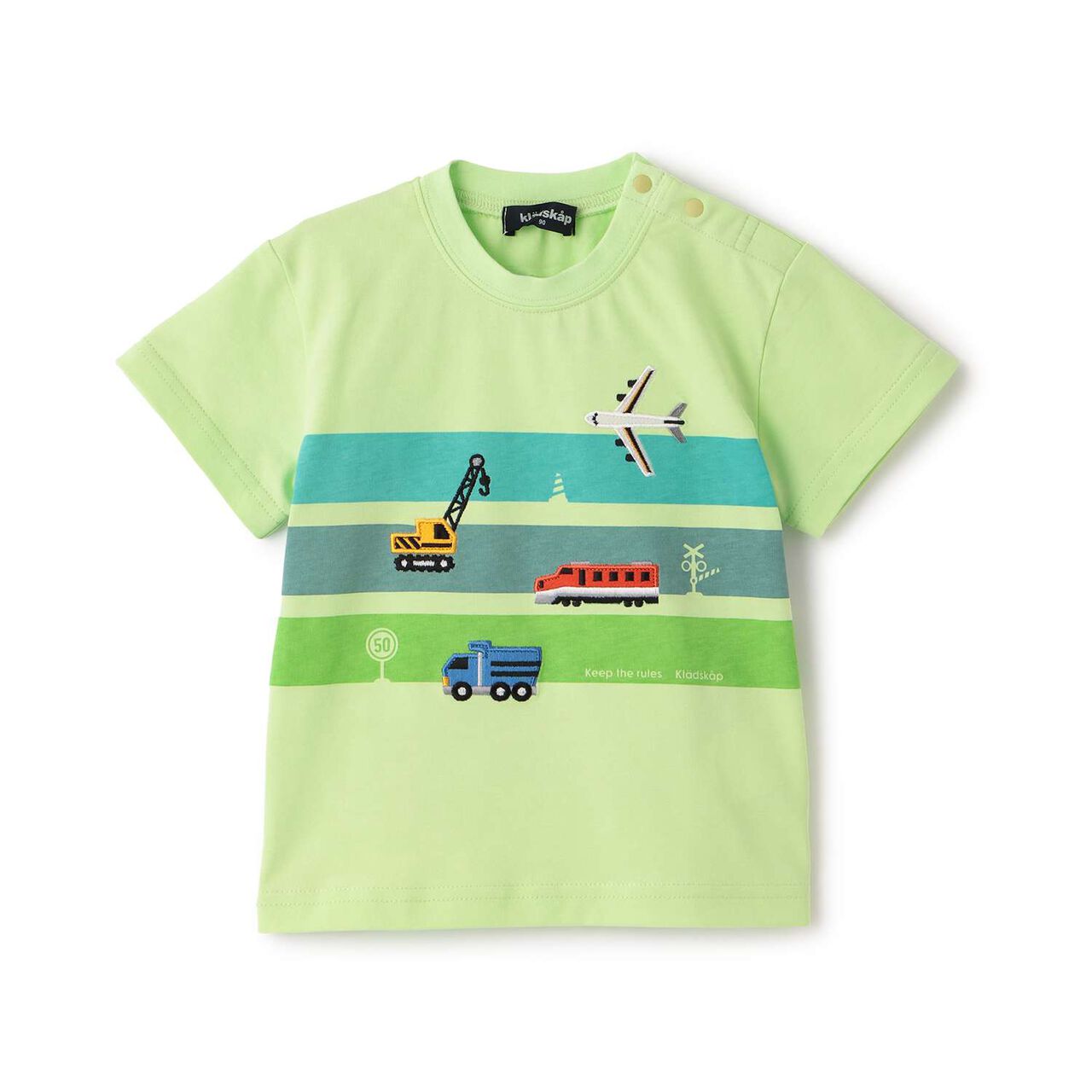 [Popular Item Restocked] [Not Available at Physical Stores] Vehicle Graphic Short Sleeve T-Shirt,Light green, large image number 0