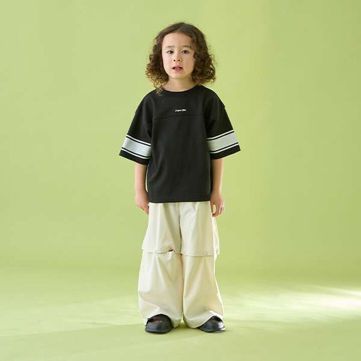 [Reversible] Line Print T-Shirt (Comfortable Jersey Fabric),Deep blue, medium image number 25